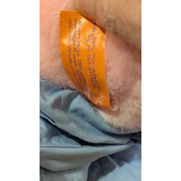 Paws and claws Pink Angel Pig Piggy 17" Plush Stuffed Toy with shirt / shorts - Picture 6 of 7